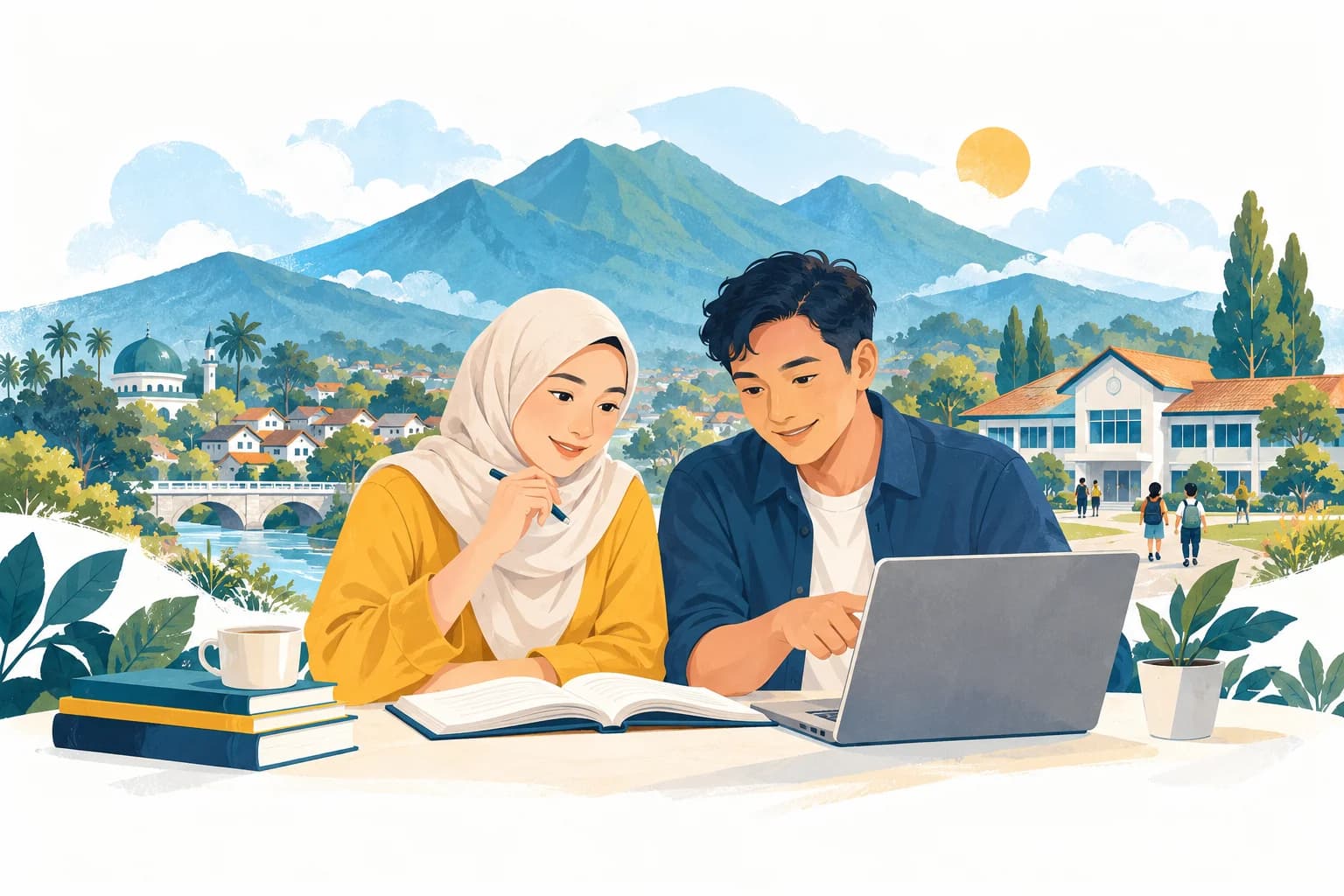 Ilustrasi masyarakat belajar perpajakan daerah bersama Bapenda Garut